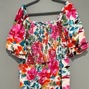 Pretty garden dress xxl
